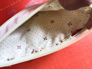 Floral Embroidered Pouch