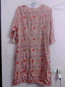 Floral Print Kurti with Embellishments,wore once