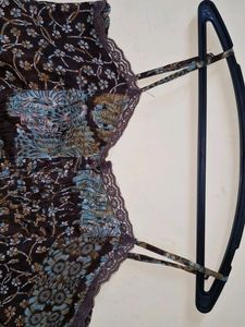 Brown strap dress