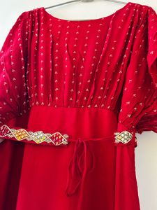 red gown