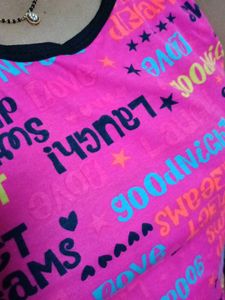 Funky Pink Graphic Tank Top