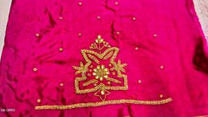 Pink Silk Embroidered Blouse