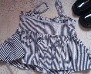 Trendy Light Korean Blue Summer Tank🌟
