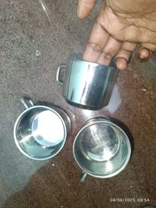 Set of 3 Steel Mugs