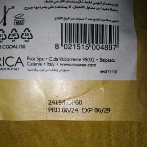 Rica aloevera hard wax beads
