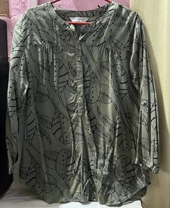 Women Olive Long Top