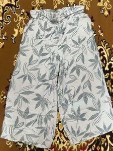 Floral Print Wide Leg Pants
