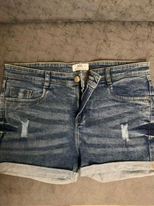 Wave Virgin Denim Shorts