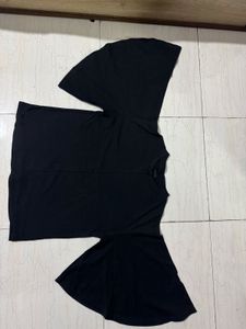Bell Sleeve Black Top