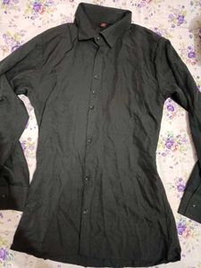 Black Button Up T Shirt