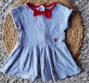 Striped Sailor Dress with Bow