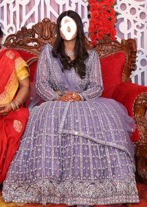 Elegant Lavender Embellished Lehenga Choli Set