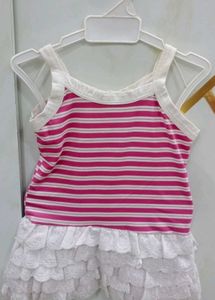 Sleevless Baby Girl Frock