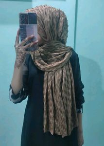 Bronze Hijab And Beige Hijaab
