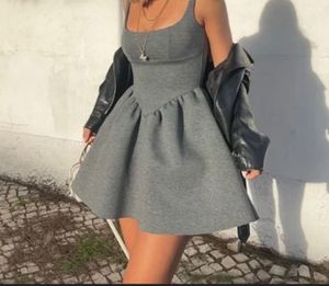 Grey skater Dress
