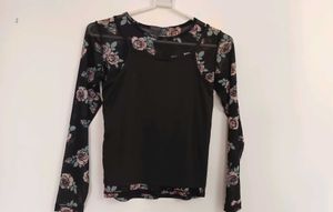 Floral Mesh Top