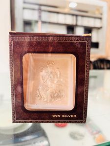 pure 999 silver frame of lakshmi mata