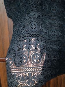 Black Lace Oversized Tee🎀