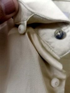 RARE RABBIT satin Beige Shirt