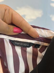 Striped Button-Up Shirt