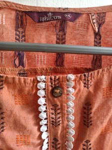 Peach ISHITVA Used Kurti