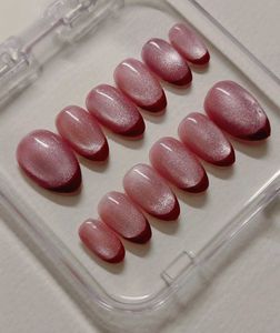 Pink cat eye Press-On kit