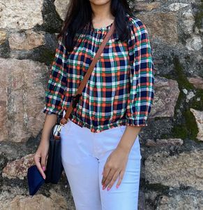 Checkered Top | used once