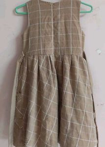 Cute Girl&#39;s Checkered Dress