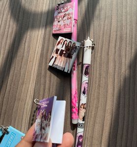 Black Pink Pens With Mini Notebooks
