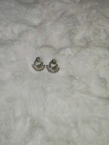 Silver Jhumka Earrings