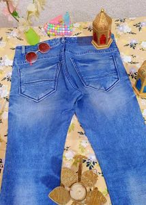 Acid Wash Blue Jeans