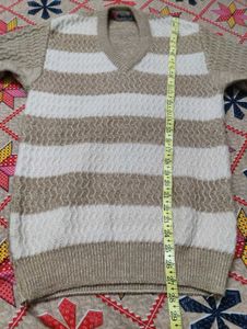 Striped V-Neck Sweater