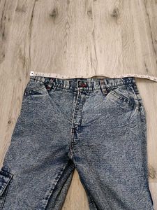 Sc8745 Sabrin Cargo Bootcut Jeans Waist 32