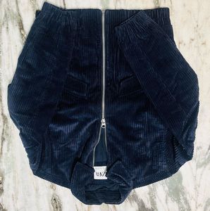 Zara Navy Corduroy Jacket