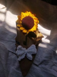 Single Crochet sunflower bouquet