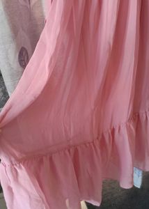 A Very Beautiful Pink Colour Frock For Causal ✨❤️