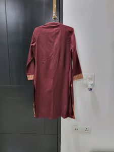 HK Maroon 2 Piece Kurta Pant Set