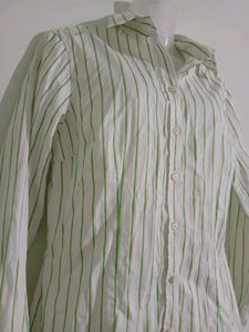 Striped Button-Up Shirt