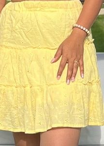 CHIKANKARI YELLOW CO- ORDS