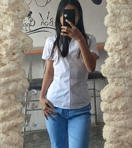White Short Sleeve Top