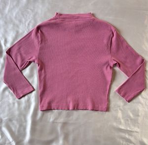 Pink Ribbed Top