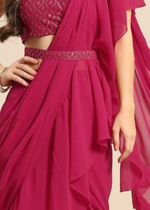 Stitched Saree With Blouse