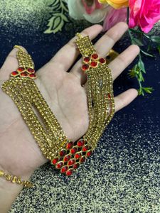 Red &amp; Gold Jewelry Set