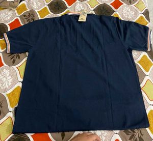 Burberry Polo Shirt - Navy Blue, Size Xxl