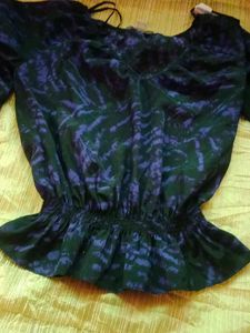 Michael Kors Print Peplum Top