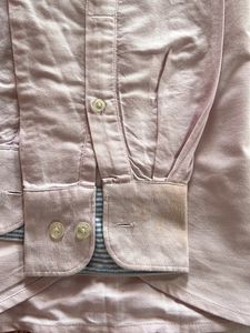 Men Ralph Lauren Baby Pink Plain Shirt