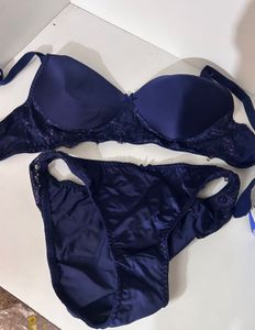 Blue Bra Set