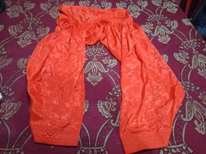 Orange Embroidered Salwar Suit