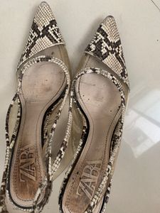 Original Zara Snakeprint Heels