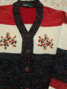 Floral Embroidered Cardigan